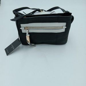 NWT Lodis Genuine Leather Jessie Small Crossbody Purse black pearl